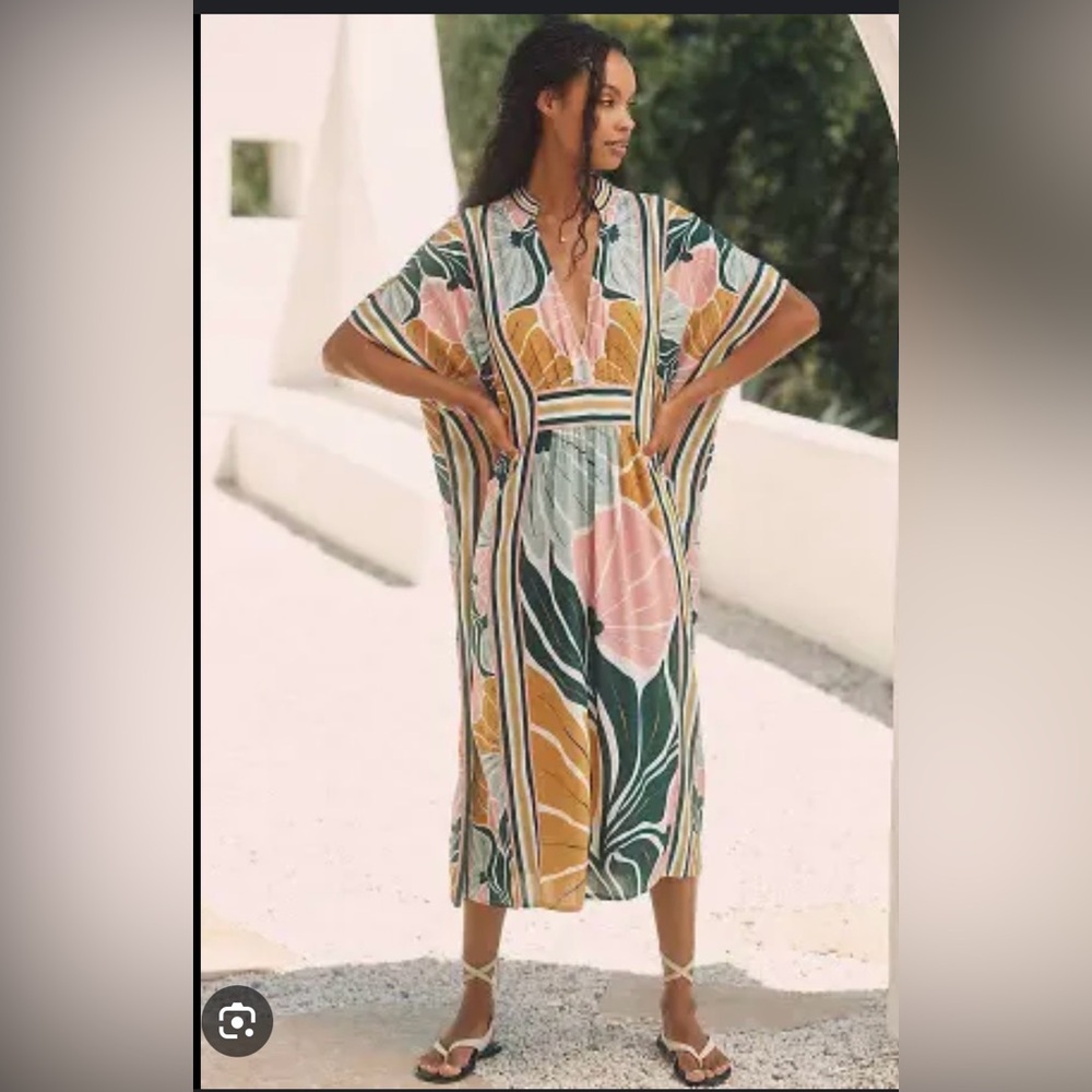 Conditions Apply V-Neck Chloe Maxi Kaftan